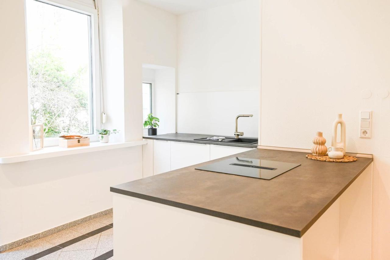 120Qm Denkmal Apartment In Krefeld Mit Stuck Und Garten - Beuys Apartments - Krefeld Bagian luar foto